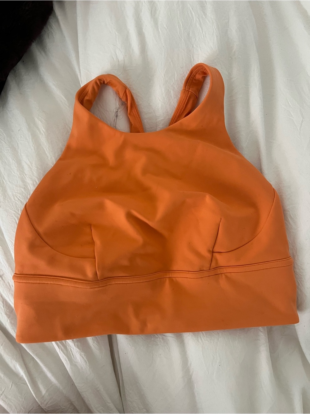 lululemon athletica Orange High-Neck Sports Bralette